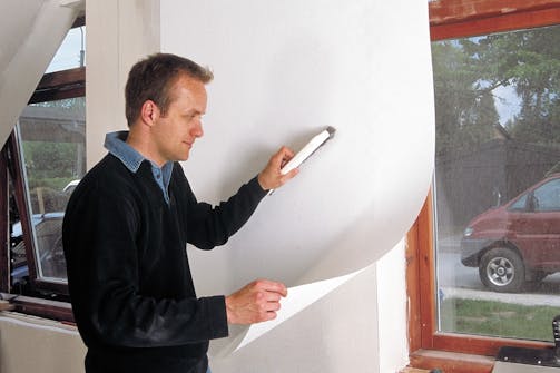 Vad används glasfilt och glasfiberväv till? Beklädning av väggytor. Vad används glasfilt och glasfiberväv till? Beklädning av väggytor.